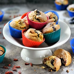 Mavi Yabanmersinli Muffin
