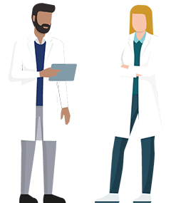 Bir doktorla konuşan başka bir doktor
