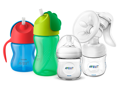 Philips Avent ürünlerini, biberonları, bardakları, göğüs pompalarını birbiriyle eşleştirin