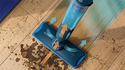 Philips OneUp kirli suyu emer ve zemine temiz su pompalar