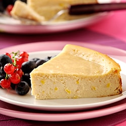 Ricotta peynirli ve limonlu cheesecake