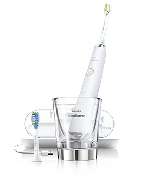 Philips Sonicare DiamondClean with puck and travel case, white edition, HX9331/32